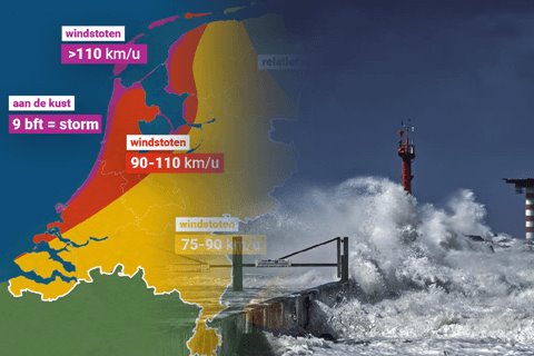 Teruglezen liveblog: storm Corrie trok over Nederland