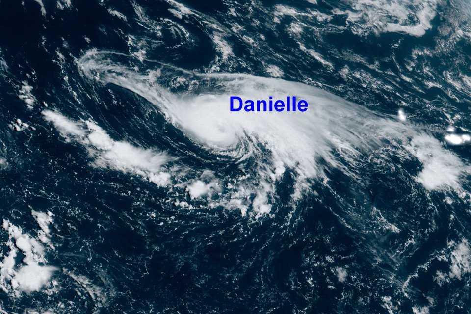 Danielle eerste Atlantische orkaan van het seizoen