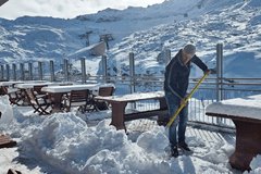Veel verse sneeuw in de Alpen