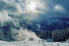 Alpen: koud winterweer in de buurt