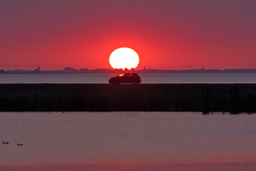 Hoe ontstaat avondrood?