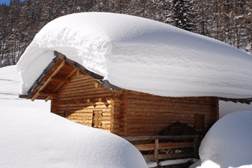 Plaatselijk veel sneeuw in de Alpen