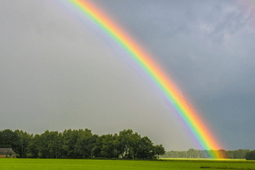 Hoe ontstaat een regenboog?