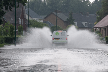 Regenval verdrijft warmte