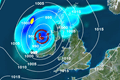 Tropische orkaan naar Ierland