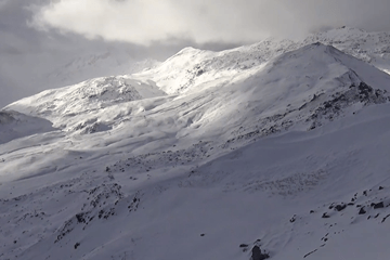 Veel neerslag in de Alpen