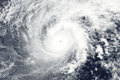 Krachtige orkaan op de Pacific