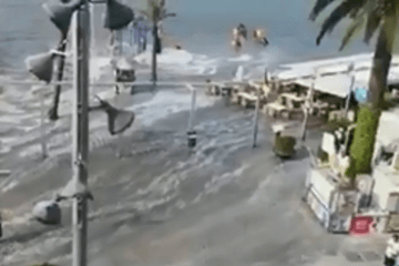 Mini-Tsunami op Balearen