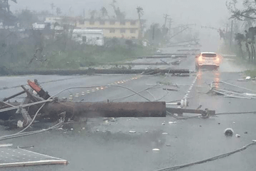 Veel schade op Tinian en Saipan