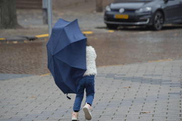 Wind en regen komen eraan