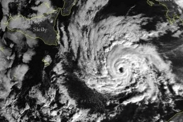 Tropische storm op de Middellandse Zee?