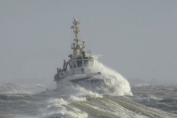 Onstuimige zondag door storm Dennis