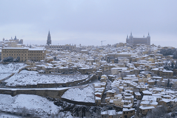 Sneeuw in Spanje, Italië veel neerslag