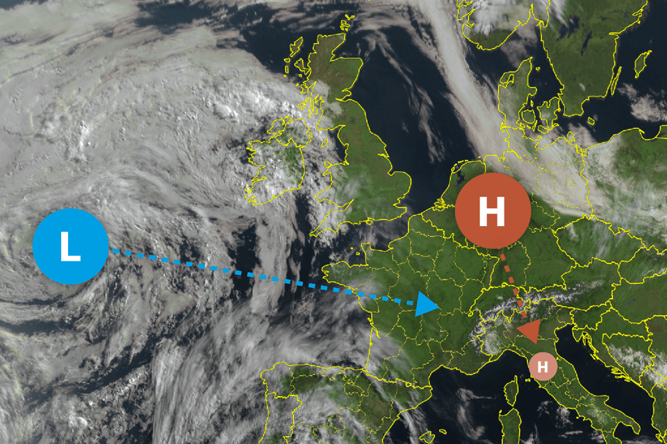 Dit weekend een grote overgang van warm en zon naar koud en buien