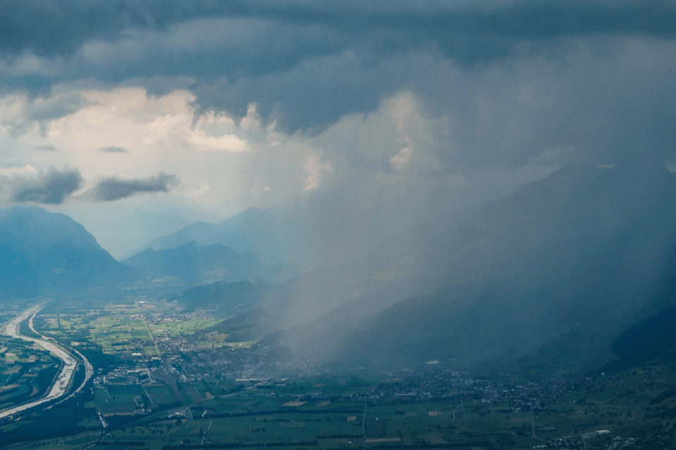 Zuidelijke Alpen krijgen veel neerslag