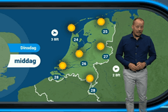 Zomer zet tandje bij, in het weekend kans op onweer