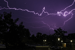 Internationale- blijf veilig bij onweer -dag