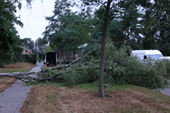 Storm en regen: schema voor de rest van de dag