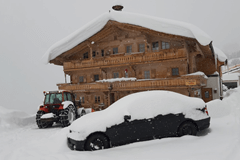 Alpen: beelden van de sneeuwdump
