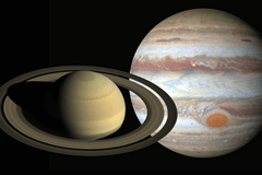 Gaan Jupiter en Saturnus botsen?
